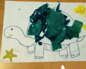 Artwork by a child at the centre in Argentina