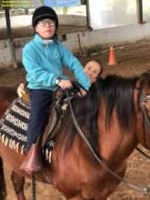 Horse-assisted therapy session at FCDE, Argentina