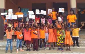 Some of the children at New Life's school, Ghana