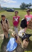 School supplies for children at Refugiu