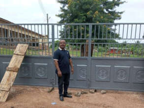Gate installed at New Life's school in Ghana