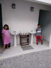 Our 2 volunteer models, A and J.A.