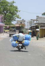 Carrying the WaterWheels to other Villages!