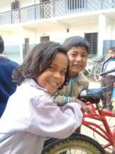 Classes 3 and 4 learning science with Bikes.