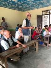 Parents engaged during the meeting