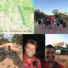 Richard walked a tough, hot 55 km on day 98