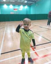 Brodie playing football