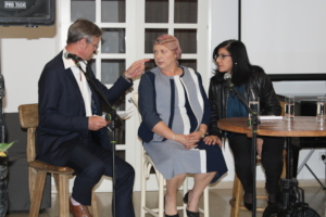 Swiss ambassador moderates panel with Samira Azzam