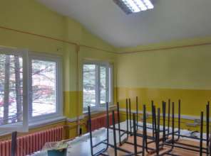 Painted and prepared IT classroom