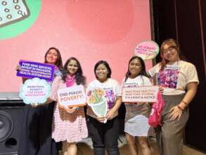 Team on menstrual hygiene