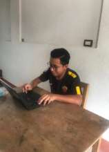 Jose Miguel is working from home.