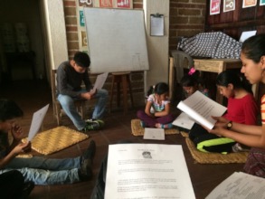 Our younger students read "A Head Full of Colors"