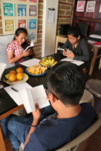 Our students discussed over breakfast