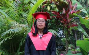 Maria at her graduation