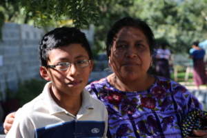 Jose Miguel shares his happiness with his mom