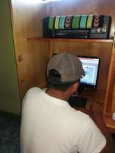 Jose Miguel likes to come to Cojolya to do his sch