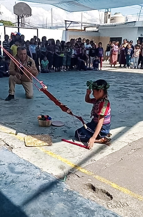 Student participation in their civic ceremony