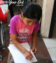 Hadasa, 10, at our Reading Workshop