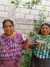 The artisans receiving their glasses.
