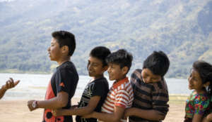Manuel and fellow students at Summer Celebration