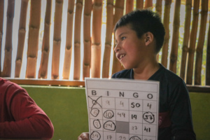 student Elias learning
