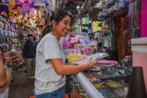 Adasa student purchasing school supplies