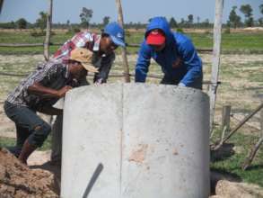 Placing The Holding Tanks For A Latrine