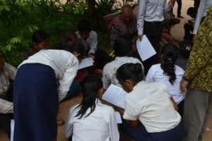 Students Read Their Bike Contracts