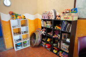 Corner of the psychology clinic at the school