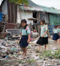 ISF students walking to school