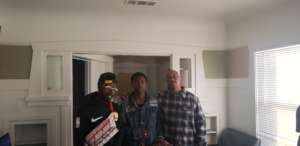Daniel with his fellow residents