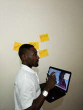 Our Executive Director during the training