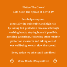 BHE awareness message on COVID-19
