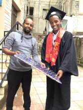 Elias receiving his gift