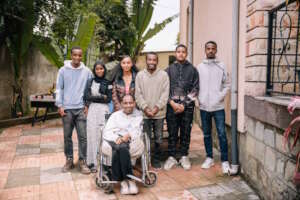 Youth friends at the Brave Hearts Drop in Center