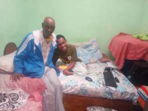Lemma and his dad being safe at home