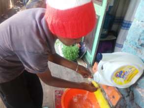 Maraki showing hand washing prevention of COVID-19