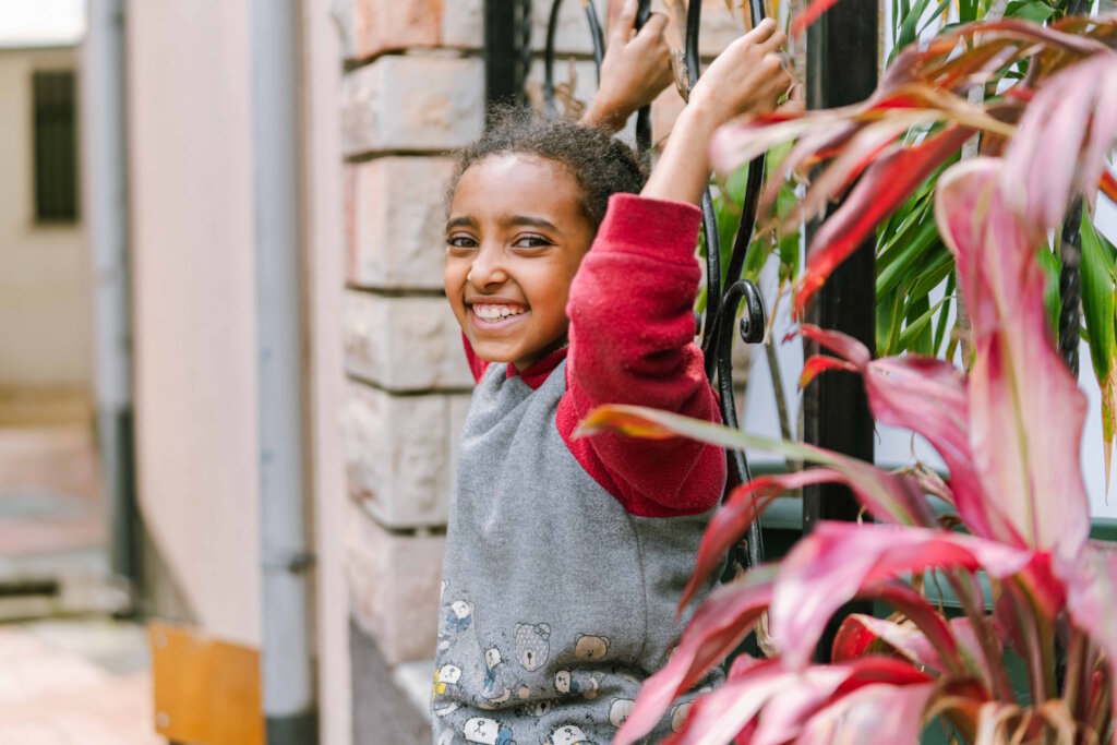 Girl in the Brave Hearts Program enjoying Summer