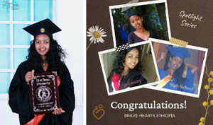Tigist's graduation journey