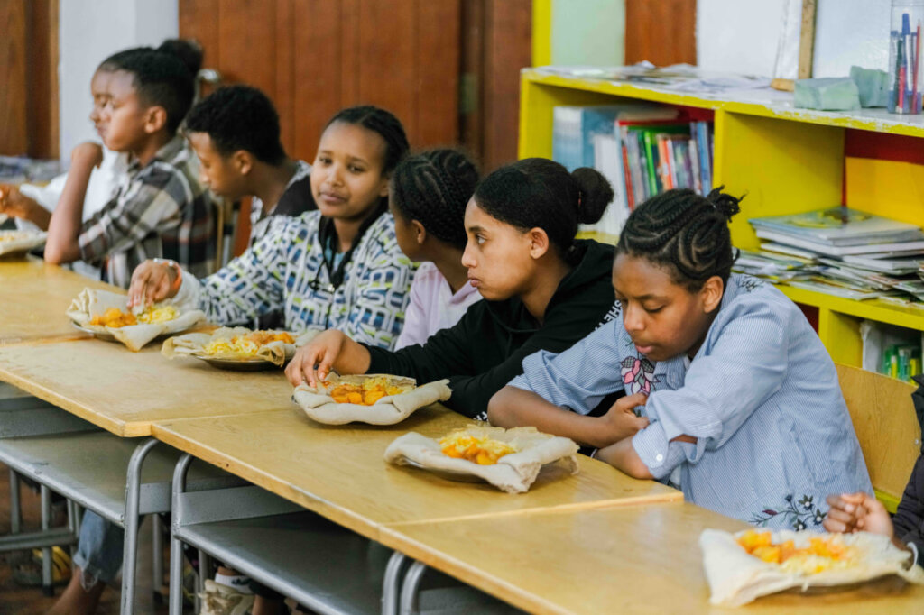 Daily after school meals for the children & youth