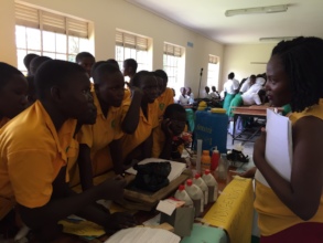 Judge Phyllis with students from St Katherine