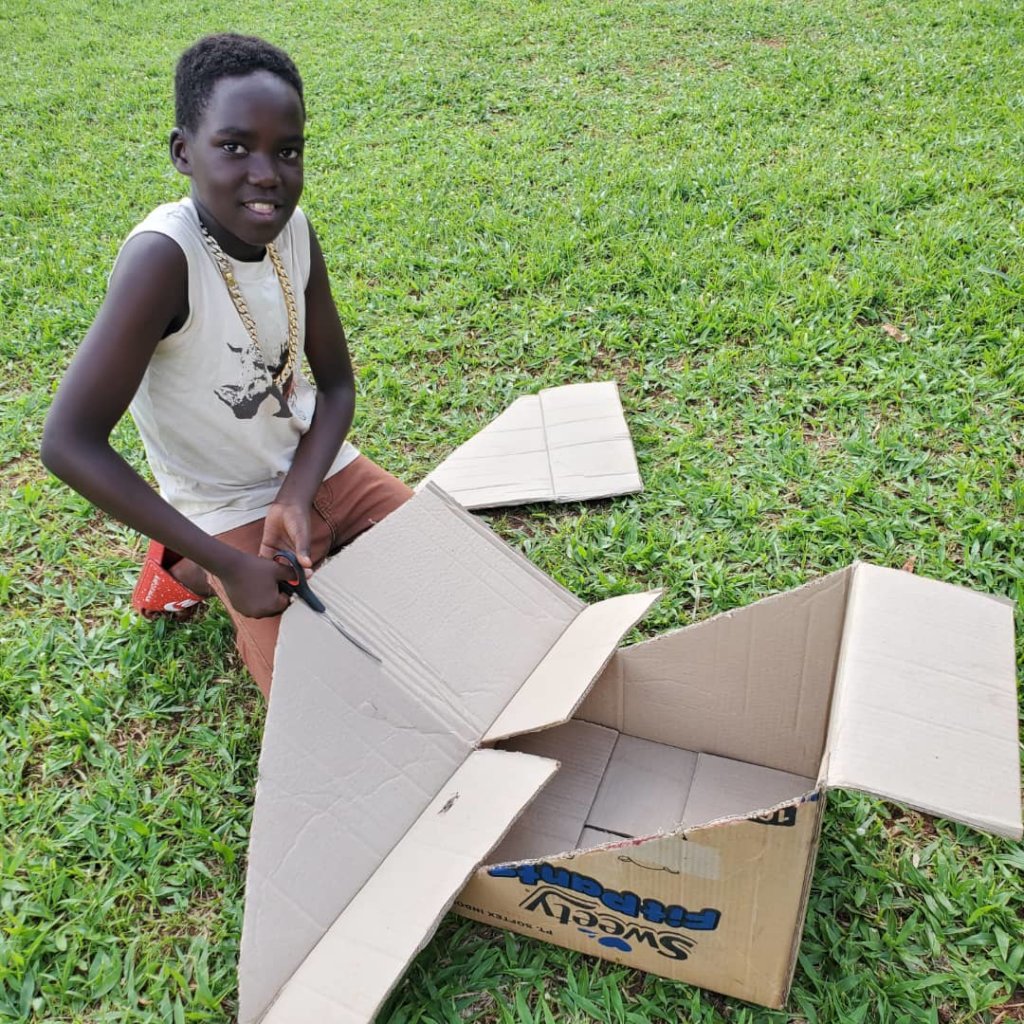 Gulu student building solar food dryer