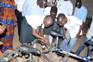 Bicycle powered chargers