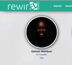 Samson speaking at rewirEd Summit