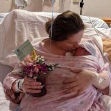 Yiya Co-founder Erin and baby Henry