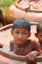 Develop a poor village of 1300 people in Cambodia