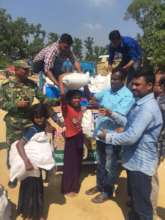 Food distribution among the Rohingya