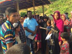 Counting of Rohingya for food Distribution