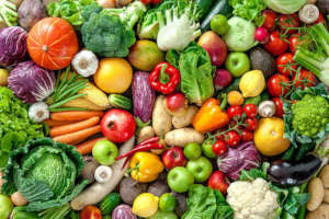 Fresh colorful produce