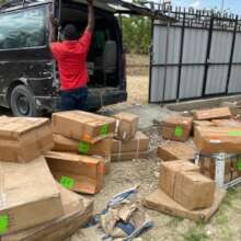 1. Solar cooker shipment arrives!